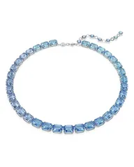 スワロフスキー レディース アクセサリー ネックレス・チョーカー・ペンダントトップ レース Swarovski Millenia Blue Octagon Crystal Collar Necklace 1518 Blue ブルー