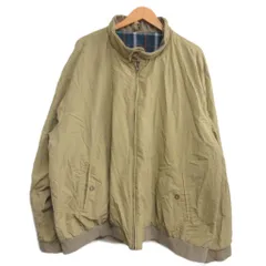 エルエルビーン L.L.BEAN 80s ヴィンテージ スイングトップ ハリントンジャケット ナイロン 裏地チェック ベージュ XL