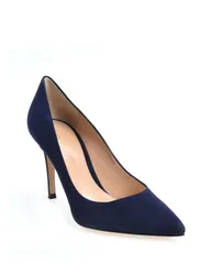 ジャンヴィト ロッシ レディース シューズ パンプス Gianvito Rossi Womens Gianvito 85 Pumps Blue Suede ブルー