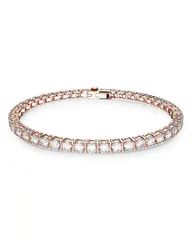 スワロフスキー レディース アクセサリー ブレスレット・バングル・アンクレット Swarovski Matrix Tennis Bracelet in Rose Gold Tone Rose Gold ゴールド