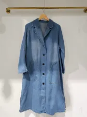 デニム ジャケット ロング丈