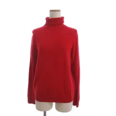 ユニクロ UNIQLO 3Dカシミヤタートルネックセーター ニット 長袖 450637 赤 レッド M