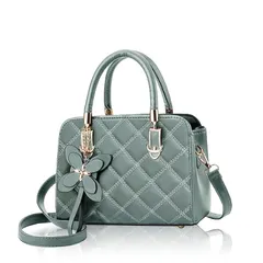 【新品】 [T.Y.ryanryan] ショルダーバッグ レディース 小さめ 斜めがけ ハンドバッグ 肩掛け 四つ葉 グリーン) 0