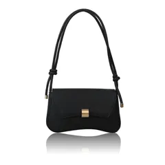 【新品】 [RATOM] ショルダーバッグ レディース 斜めがけ 小さめ ハンドバッグ 肩掛け スマホポーチ ミニバッグ ブランド 人気 軽量 可愛い 2way 結婚式 バッグ カバン (ブラック)