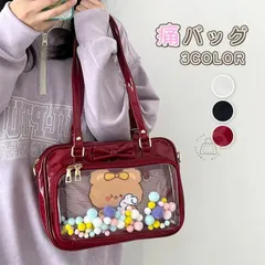 痛バッグ ビニールバッグ 痛バ トート トートバッグ BAG バッグ レディース ビニール トート 鞄 かばん 推し活 オタ活 缶バ 大容量 肩掛け 
