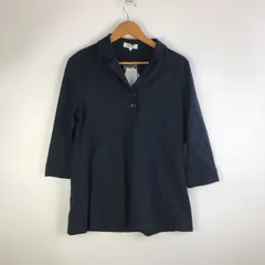 タグ付き pierre cardin スキッパーシャツ レディース 42 ブラック 3151202603040024