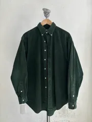 POLO RALPH LAUREN ポロラルフローレン ダーク グリーン COLOR コーデュロイ オーバーサイズ ブレイク シャツ