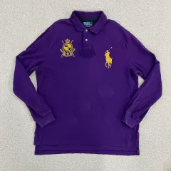 XXL POLO RALPH LAUREN ビックポニー 長袖 カラーTシャツ 0224M