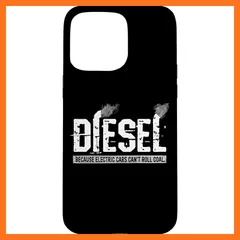 【新品】 Diesel Because 電気自動車は石炭トラックを転がせない スマホケース iPhone 15 Pro Max 用 0