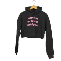 ブラックアイパッチ Black Eye Patch MESS WITH BEP CROPPED HOODIE レディース  M