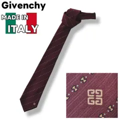 【上質】 イタリア製 ジバンシー GIVENCHY レジメンタルストライプ シルクネクタイ