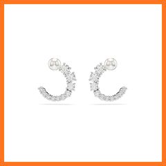 美品】プラチナ ダイヤモンド ピアス （ショッパー2種類付）canal 4 