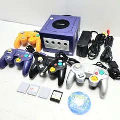 【正常動作品】NINTENDO GAMECUBE パープル DOL-101JPN セット
