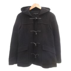 セオリー Theory 美品 ダッフルコート ウール混 ショート丈 S 黒 ブラック /MG ■ECB001