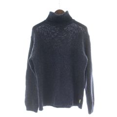 アルマーニ ジーンズ ARMANI JEANS ニット セーター S 黒 ブラック タートルネック /GP ■ECD001