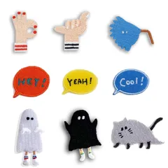 【在庫処分】DFsucces アイロンワッペン 人気セット 人物刺繍パッチ 補修 ワッペン 貼り付けまたは縫い付け パッチステッカー DIY 補修 手作り (9枚セット)