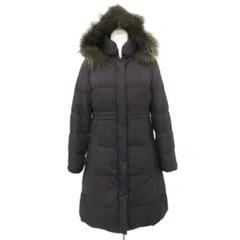 クミキョク 組曲 KUMIKYOKU ダウンコート 2 紺 ネイビー ファーフード 付き ロング丈 /YS24 ■ECD001