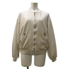 ザラ ZARA ブルゾン フルジップ 白 ホワイト オフホワイト