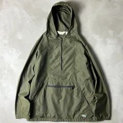 80s USA製 LLBean ハーフジップ ナイロン アノラック パーカー ジャケット XL / 80年代 オールド エルエルビーン プルオーバー オリーブ