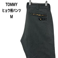 ヒョウ柄 TOMMY トミー パンツ レオパード スラックス TOMMY刺繍 Mのサムネイル