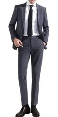 [YAYOKYA] スーツ メンズ 上下セット 2点Set ビジネスすーつ スリムタイプ セットアップ 2つボタン 就職フォーマル 礼服 結婚式 無地 オールシーズン対応 R3 14