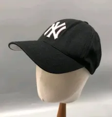 MLB ニューエラ NY ピンク 刺繍 ベースボールキャップ ブラック - (XS X)