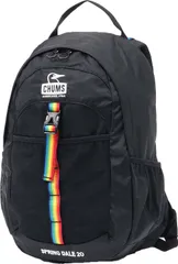 チャムス CHUMS アウトドア スプリングデール20リットル デイパック リュック 20L バッグ フェス 登山 ハイキング 旅行 トラベル タウンユース ポケット  CH603749 K042 BLK/RAINBOW