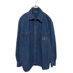 【NHL】 Montreal Canadiens Denim Shirt モントリオール・カナディアンズ チームロゴ刺繡 デニムシャツ S-4492のサムネイル