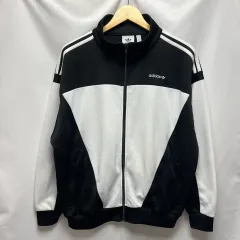 正規品/3XL adidas アディダス Classic ファイヤーバード 白黒 オレオ トラックジャージ/ジャージ