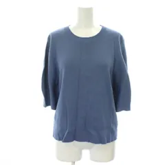 オペークドットクリップ OPAQUE.CLIP カットソー 半袖 ニット 38 青 ブルー /GP ■GY59