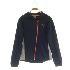 プーマ PUMA トラックジャケット ジップアップパーカー 裏フリース S ネイビー /MY ■OS ■ECB001