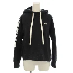 アンダーアーマー UNDER ARMOUR パーカー 上着 黒 ブラック 長袖 フード付き 斑点模様 /LP ■ECC001