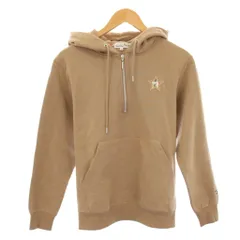 アーノルドパーマー Arnold Palmer プルオーバーパーカー 長袖 ハーフジップ ワンカラー ロゴ ワンポイント XS ベージュ /BB ■ECC001のサムネイル