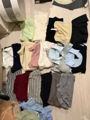 春 秋 冬用 インナー オフショルダー タートルネック ボーダー柄 シャツ ニット コレクション