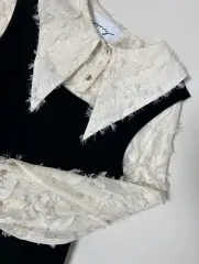 新品) ブラウス+ニットワンピース セットアップ