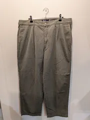 90s　初期型　Polo by Ralph Lauren　ポロバイラルフローレン　チノパン　ポロチノ　POLO CHINO　2タック　カーキ　W36　ボックスロゴ　ボックスタグ　SCOVILLジップ　ドミニカ共和国製