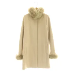 リランドチュール Rirandture コート アウター ノーカラー ファー 2 ライトベージュ /NR ■ECB001