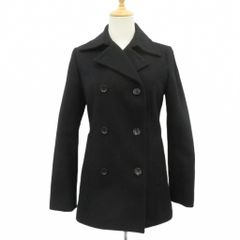 エムケー ミッシェルクラン MK MICHEL KLEIN Pコート ピーコート 38 黒 ブラック ミドル丈 /YS39 ■ECD001