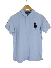 POLO Ralph Lauren ビッグポニー ポロシャツ ライトブルー S カスタムフィット