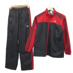 アディダス adidas スポーツウエア ジャージ セットアップ 上下 160 黒 ブラック 3本ライン 裏起毛 ブルゾンジャケット スタンドカラー ジップアップ ミドル丈 パンツ イージー ロング丈 /YS19 ■ECD001 男の子