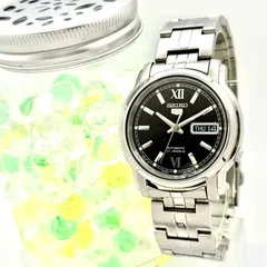【稼働】SEIKO5 セイコー5 機械式 自動巻き シルバー デイデイト メンズ 腕時計 裏スケ 7S26-03S0 090607 純正ベルト