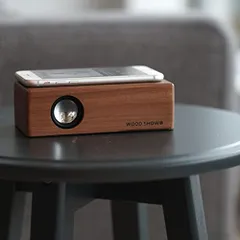 【迅速に発送】置くだけ スピーカー スマートフォン 木製 スマホ音楽スピーカースマホ音楽プレーヤー スマホ音を拡張 ポータブルスピーカー bluetooth接続不要 携帯を置くだけで音を増幅 iPhone向け Android向け 各種スマホ対 6ce7a787