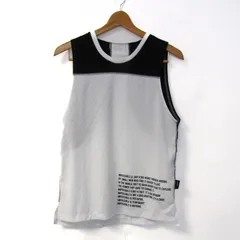 ポーラテック タンクトップ ノースリーブ シャツ トップス メッシュ スポーツウエア レディース Sサイズ 白×黒 POLARTEC 【中古】