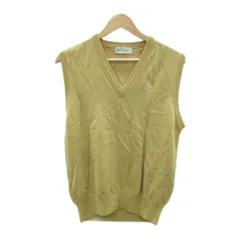 バーバリーズ Burberrys ニットベスト ウール L 茶色 ブラウン Vネック ロゴ刺繍 /HO48 ■ECD001