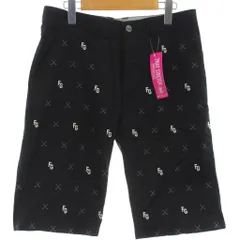 フィラ FILA ハーフパンツ ゴルフウェア 82 黒 ブラック 総柄 /GG ■ECD001