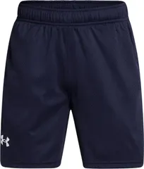 アンダーアーマー UNDER ARMOUR UA TECH MESH SHORTS UAテック メッシュショーツ 部活 チーム トレーニング ショートパンツ ハーフパンツ ジュニア ボーイズ  1387348 410 MIDNIGHTNAVY/WHI