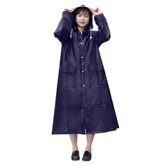 [DeliToo] レインコート 自転車 リュック対応 【二重透明レインバイザー付き】 レインウェア レディース バイク レインポンチョ ロング 大きい 防水 防風 雨具 雨合羽 かっぱ 超撥水 梅雨対策 豪雨対応 軽量 男女兼用 母の日 父の日 ギフト  1