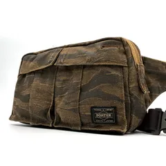 70周年記念生産 PORTER ポーター 吉田カバン ボディバッグ ショルダー クロスボディ カモフラ 迷彩 グリーンアイ ロゴ メンズ ビジネス キャンバス 軽量