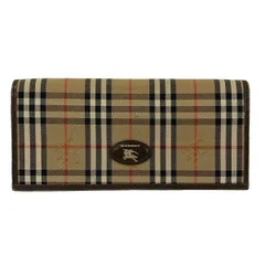 BURBERRY/Burberry(バーバリー) 長財布 - ライトブラウン×黒×マルチ チェック柄 レザー