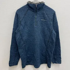 Eddie Bauer ハーフジップフリース ネイビー【メンズS】